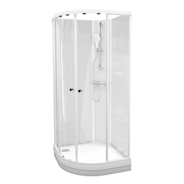 Vikingbad Sofia Dusjkabinett Buet H210cm, Klare Bakvegger