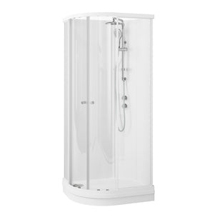 Vikingbad Sofia Dusjkabinett Buet H210cm, Klare Bakvegger