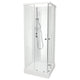 VikingBad SOFIA Rett std Dusjkabinett - Lav Hvit matt / 80x80cm / Hvit glass VikingBad Dusjkabinett VB-117796