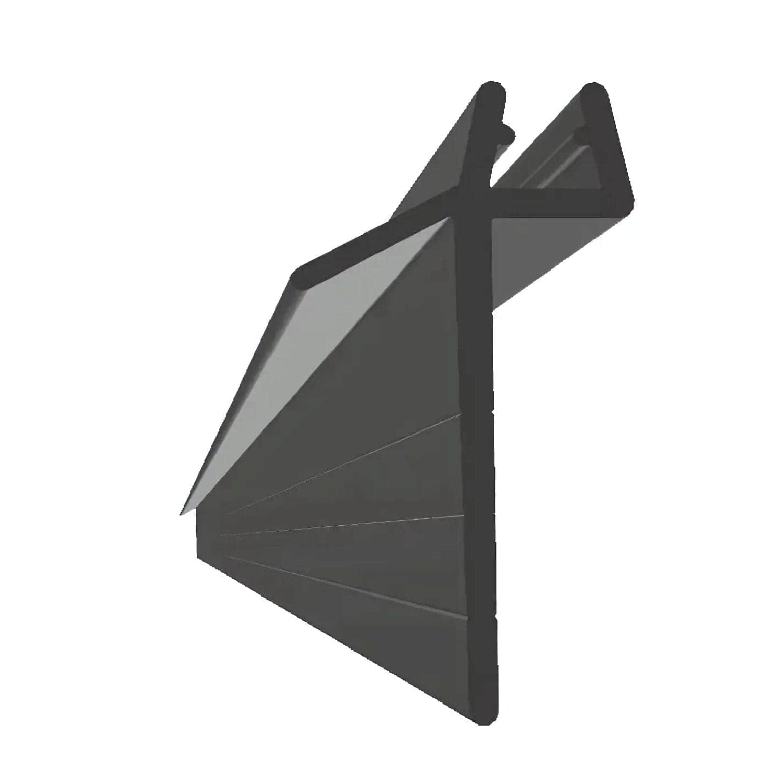 VikingBad Subbelist Liam PVC H32mm Rivbar B100cm Svart matt VikingBad Reservedel dusj VB-004687-02