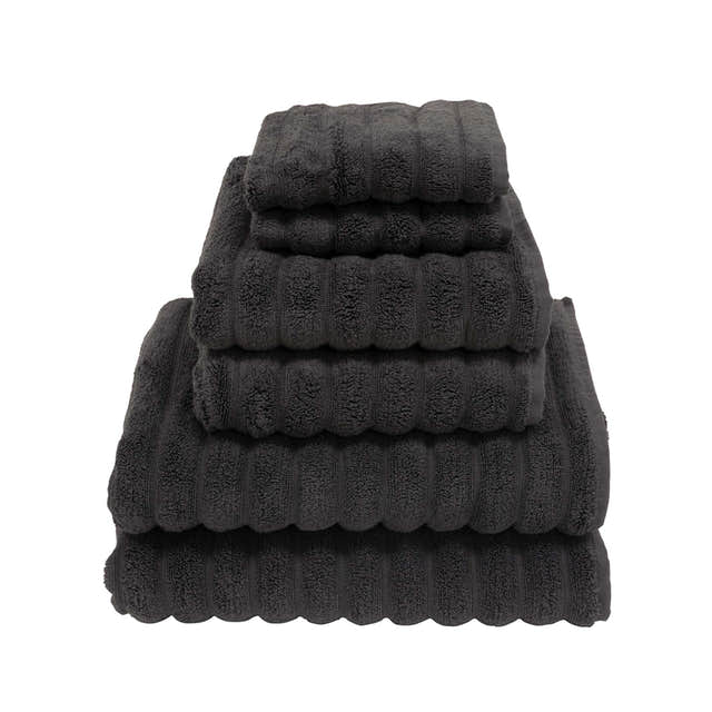 VikingBad Ultramyk Håndhåndkle 50x100cm - 2stk pr pakke Mørk grå VikingBad Håndklær