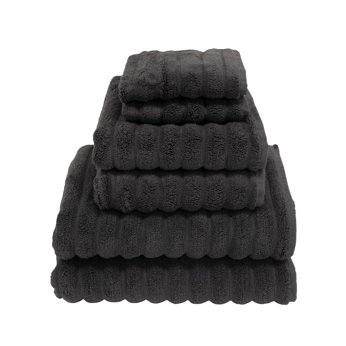 VikingBad Ultramyk Håndhåndkle 50x100cm - 2stk pr pakke Mørk grå VikingBad Håndklær