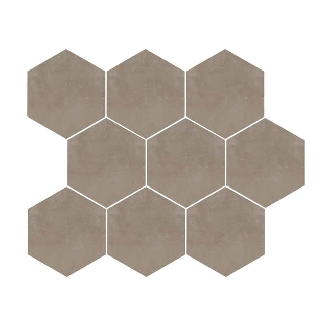 Vikingbad URBAN SPACE Hexagon vegg- / gulvflis Bronzo / 10x10cm VikingBad Fliser VB-117438