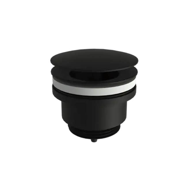 VikingBad Vannlås og Bunnventil uten pop-up 40mm Svart matt VikingBad Vannlås VB-116667