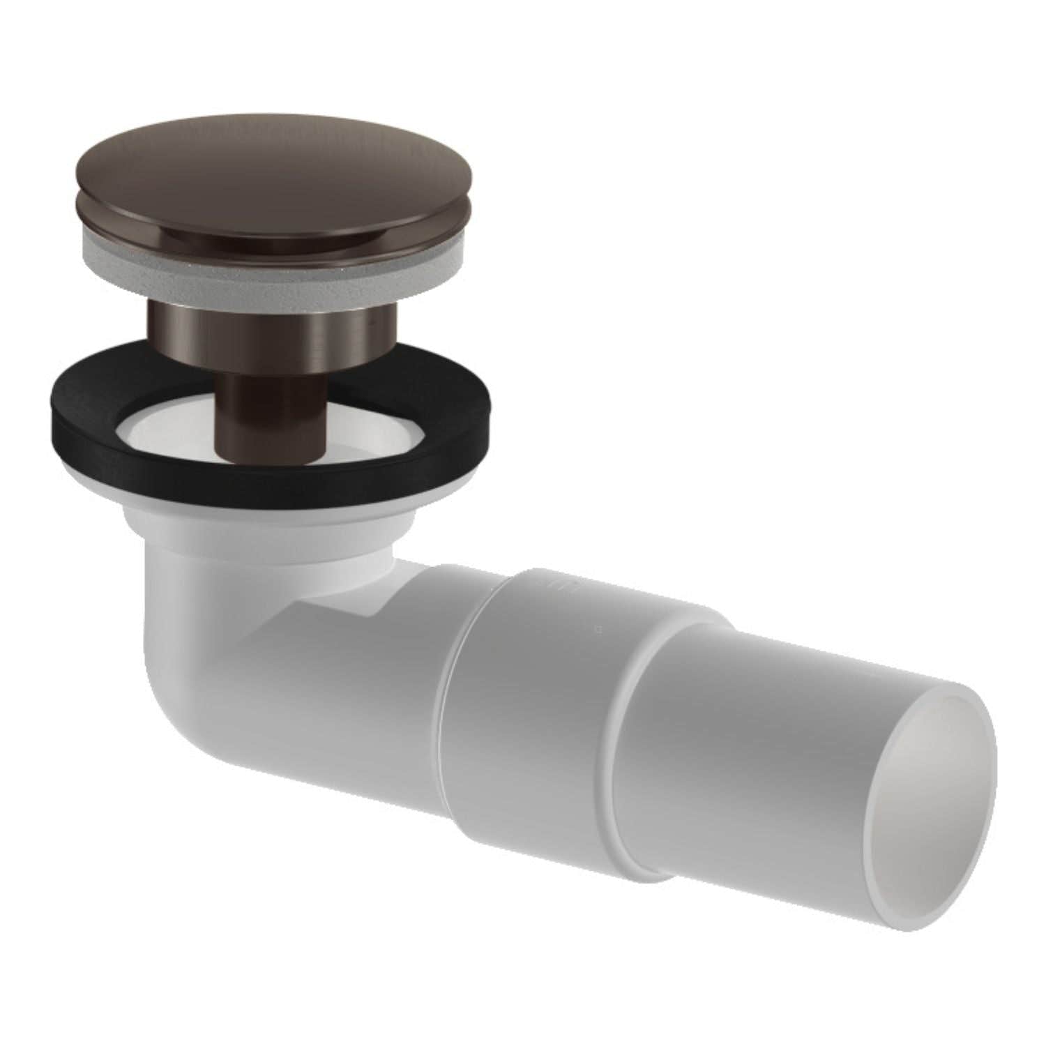 VikingBad Vannlås PUM & Pop-up Ø40mm smykkefelle Børstet grå VikingBad Vannlås VB-117842