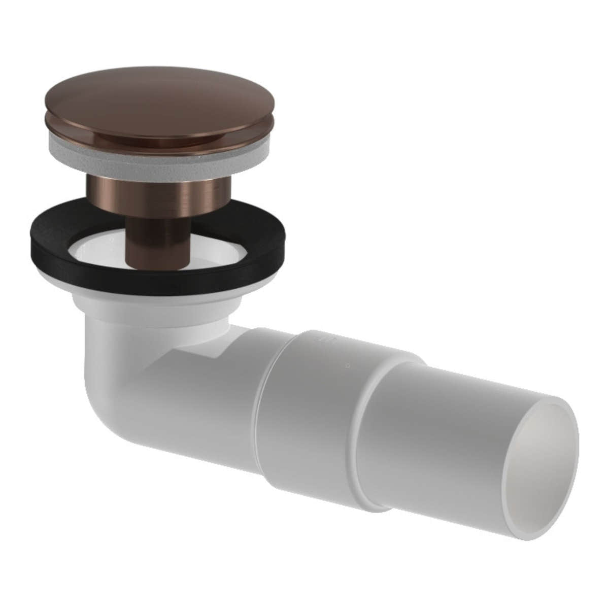 VikingBad Vannlås PUM & Pop-up Ø40mm smykkefelle Børstet roségull VikingBad Vannlås VB-117845