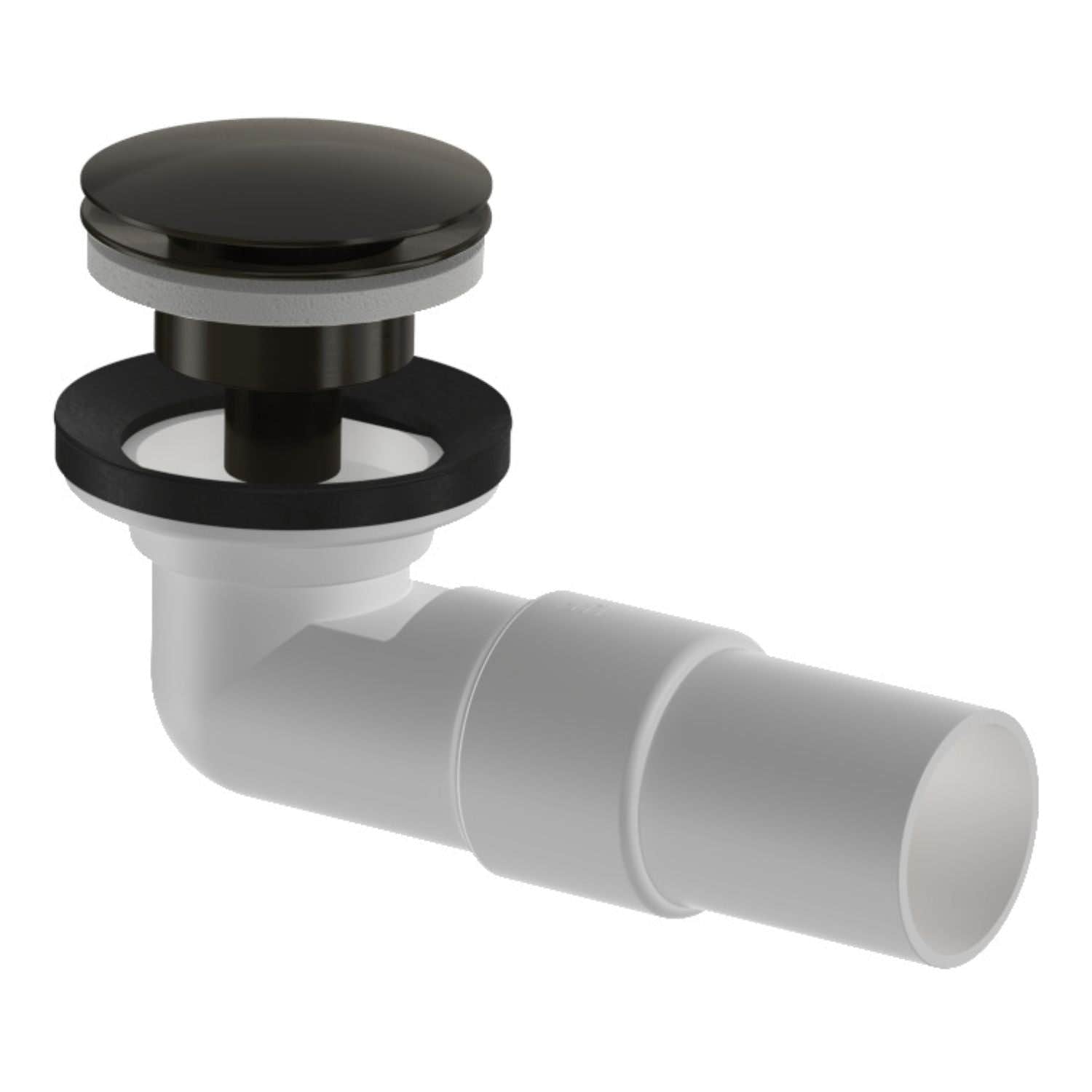 VikingBad Vannlås PUM & Pop-up Ø40mm smykkefelle Børstet svart VikingBad Vannlås VB-117844