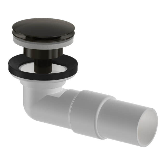 VikingBad Vannlås PUM & Pop-up Ø40mm smykkefelle Børstet svart VikingBad Vannlås VB-117844