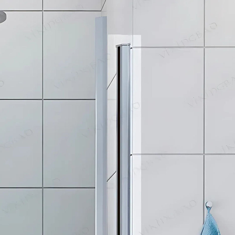 VikingBad Veggprofil Justerbar Alu Magnetlist Universal Sølv H193cm (til Dusjdør rett) VikingBad Veggprofil VB-105987