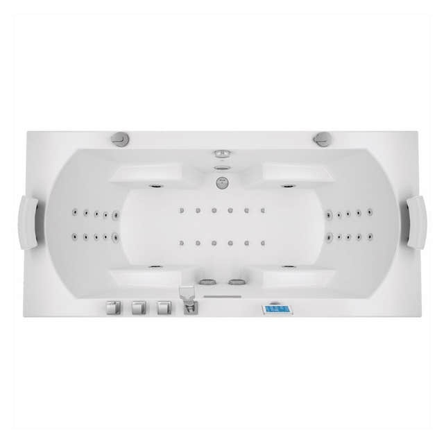 Vikingbad VIGEN massasjebad Hvit / 180cm / System 3+ VikingBad Boblebadekar VB-025697-01