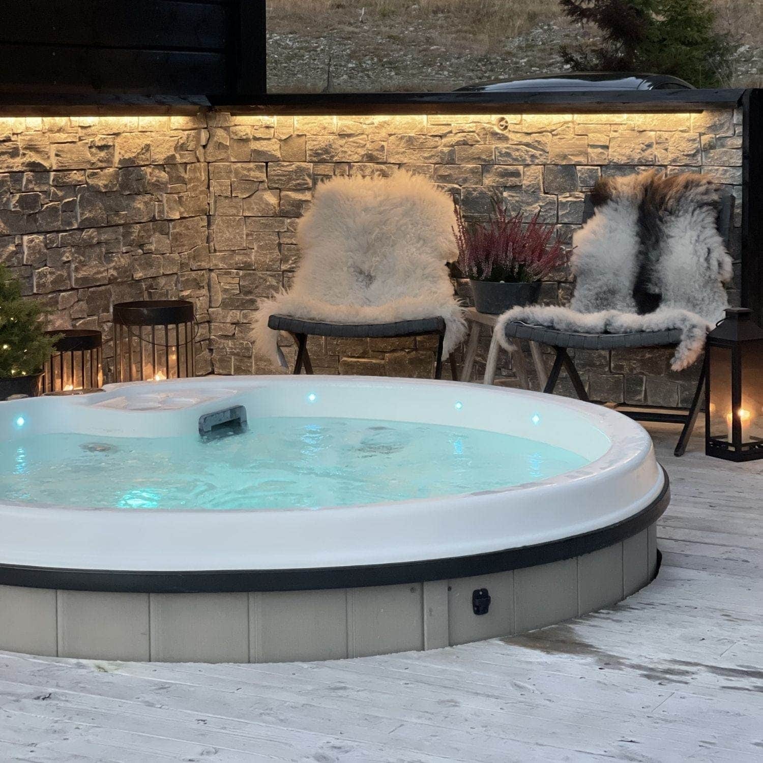 VikingSpa Viking II Utendørs Massasjebad VikingBad Utendørs boblebad VB-111118