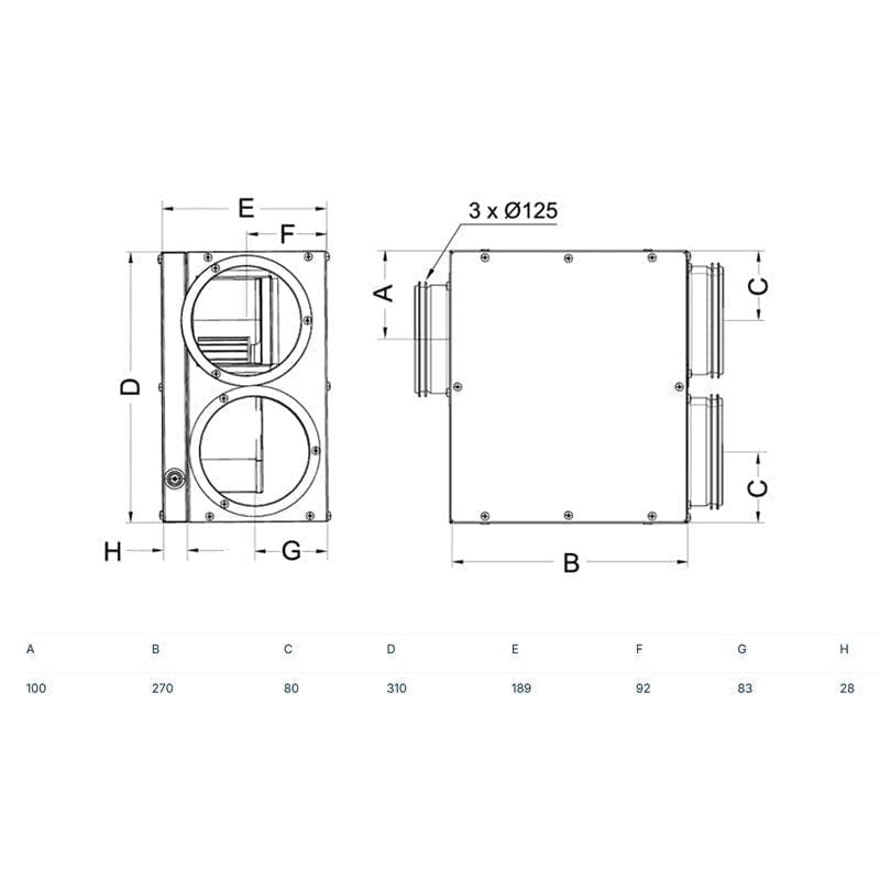 Villavent VEF EC-vifte Villavent Avtrekksvifte SY-477772