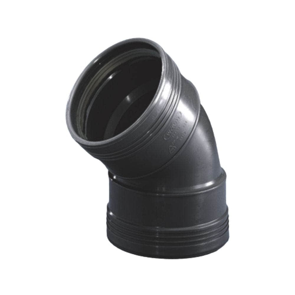 Wafix Plus Bend PP 15-88,5° Ø32-110mm 75mm / 45° Wavin Bend GRO-2215371