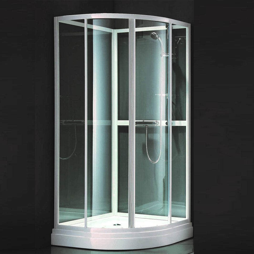 Alterna Click Dusjkabinett 90x90cm Hvit matt / 90x90cm / Klart glass Alterna Dusjkabinett BUN-BD6310541
