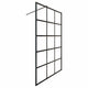 Alterna Matrix Fast Dusjvegg Ruter 86,4-116,4cm Svart matt / 90cm / Klart glass Alterna Dusjvegg BD-6310993