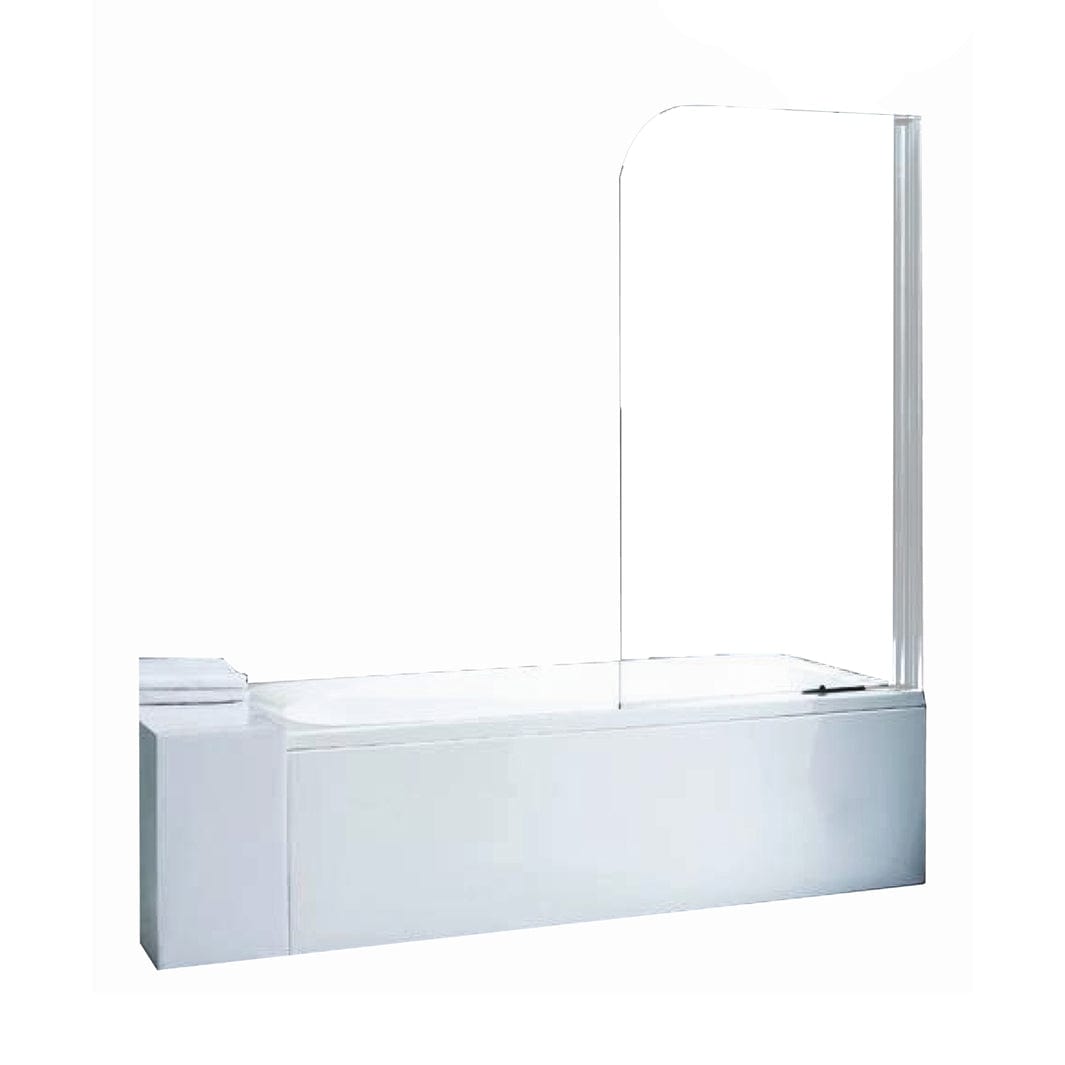 Alterna Mimas Badekarvegg L75xH130cm Krom / 75cm / Klart glass Alterna Badekarvegg BD-6310614