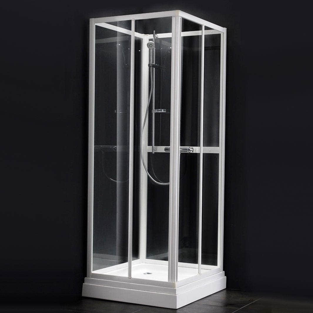 Alterna Primeo Dusjkabinett Rett - B70/80/90cm Hvit matt / 90x90cm / Frostet glass Alterna Dusjkabinett BUN-BD6310635