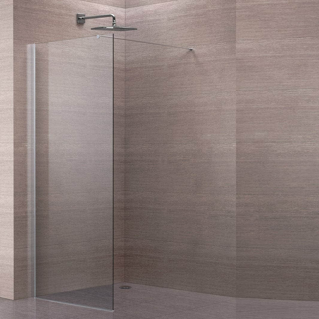 Alterna Pyxis Fast Dusjvegg "Walk-in" Krom / 100cm / Klart glass Alterna Dusjvegg BD-6310546