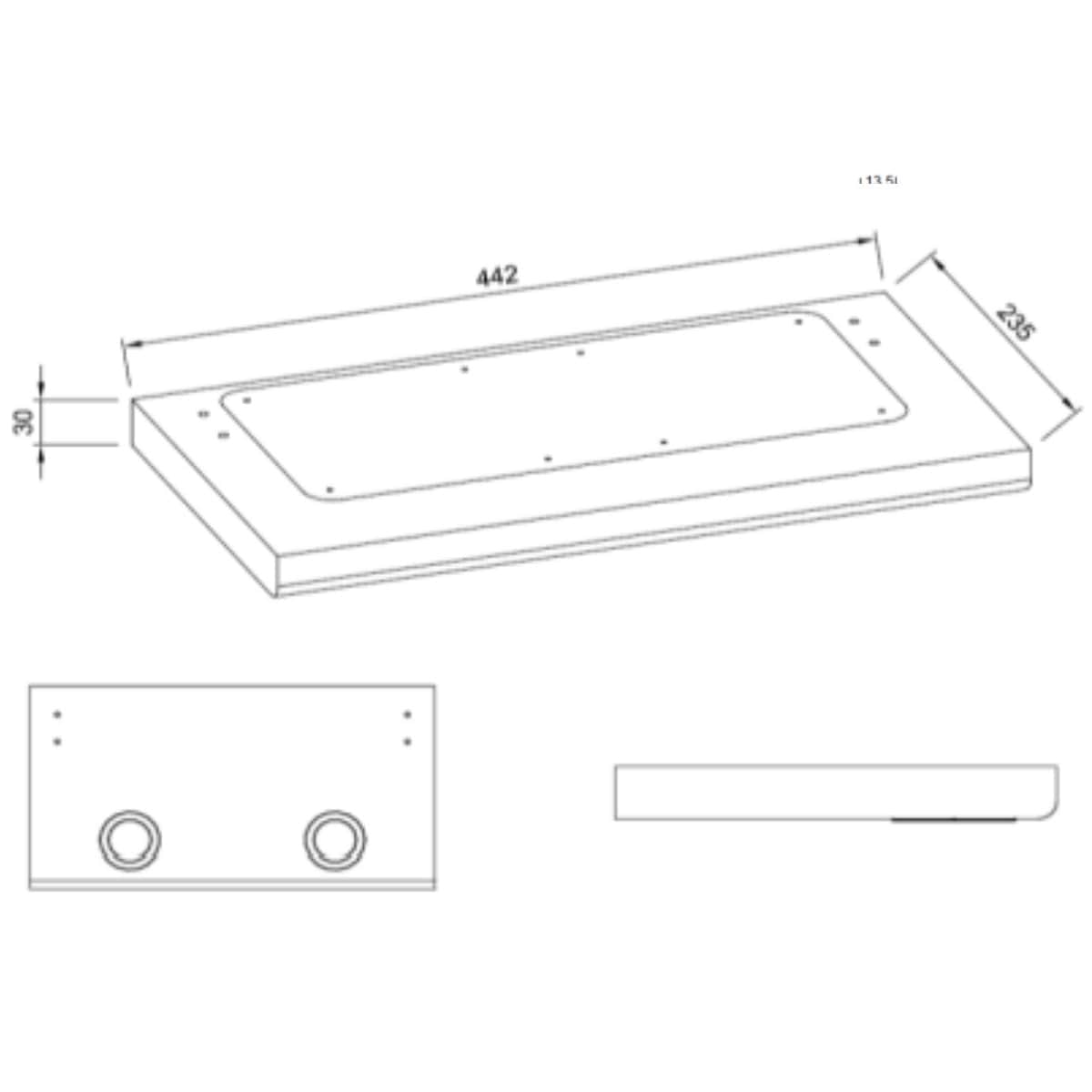 Alterna Quadro LED Lystopp Alterna Baderomsbelysning
