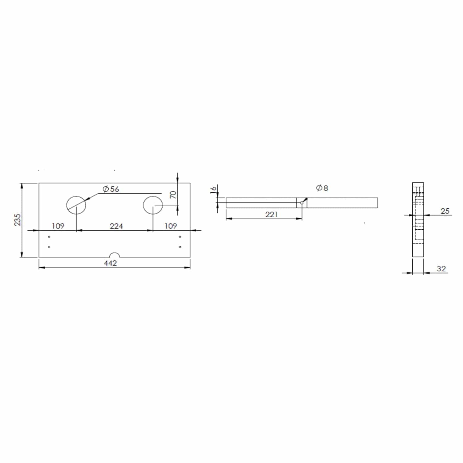 Alterna Quadro LED Lystopp Alterna Baderomsbelysning