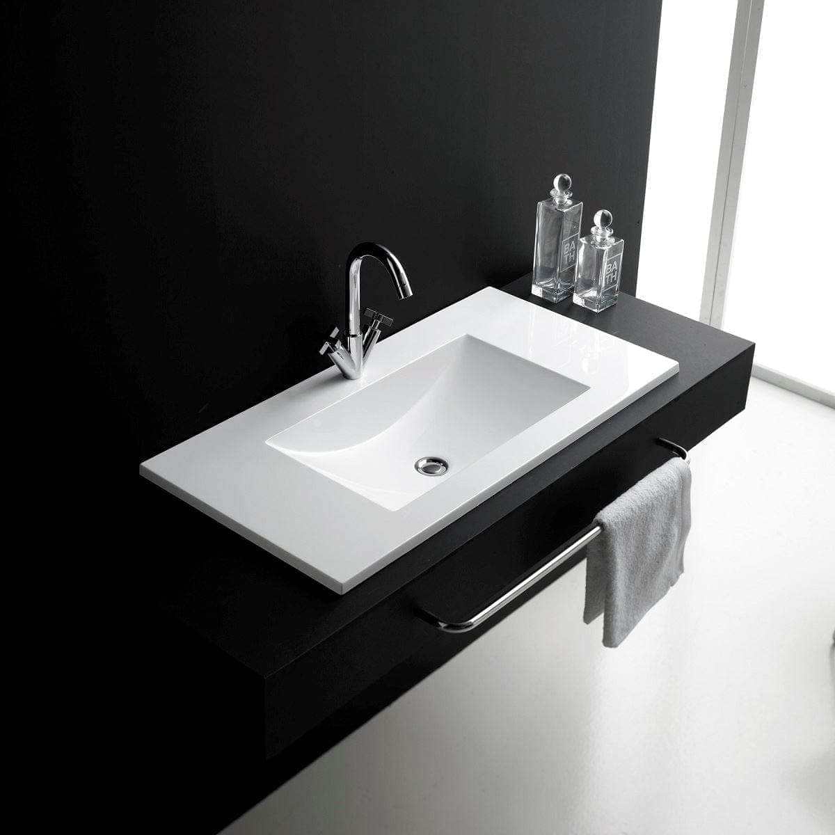 Bathco Montecarlo Servant B60xD45cm - nedfelling Hvit Bathco Nedfelling KO-0509