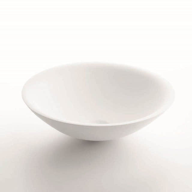 Bathco Piamonte Bolleservant Ø42cm - solid surface Hvit matt Bathco Bolleservant KO-6002bl
