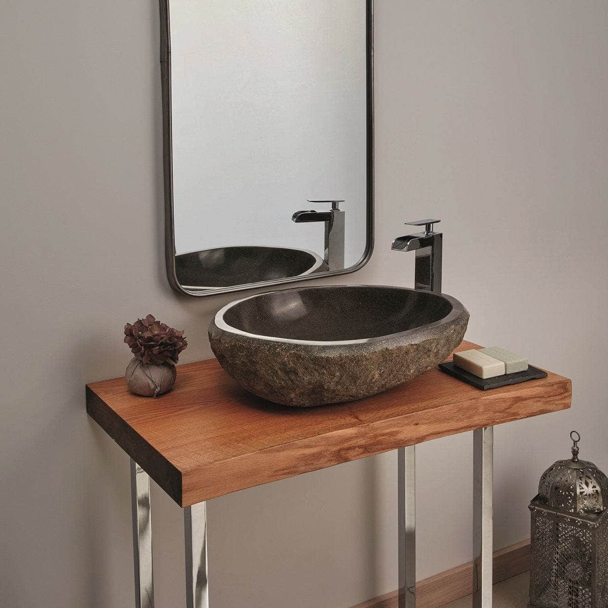 Bathco Piedra Rio Bolleservant Ø48-58cm - elvestein Svart Bathco Bolleservant KO-00393