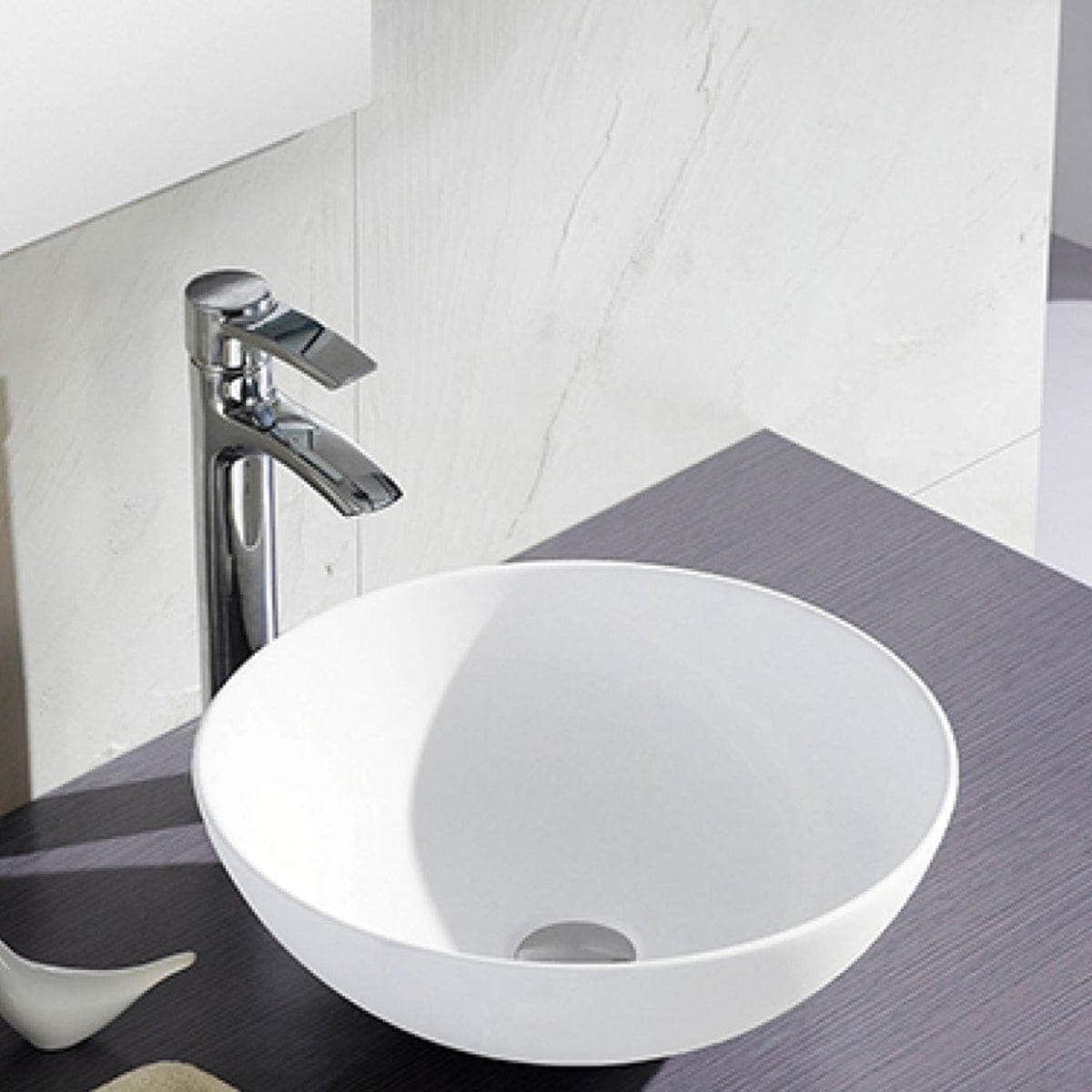Bathco Sicilia Bolleservant Ø40cm - porselen Hvit Bathco Bolleservant KO-4069