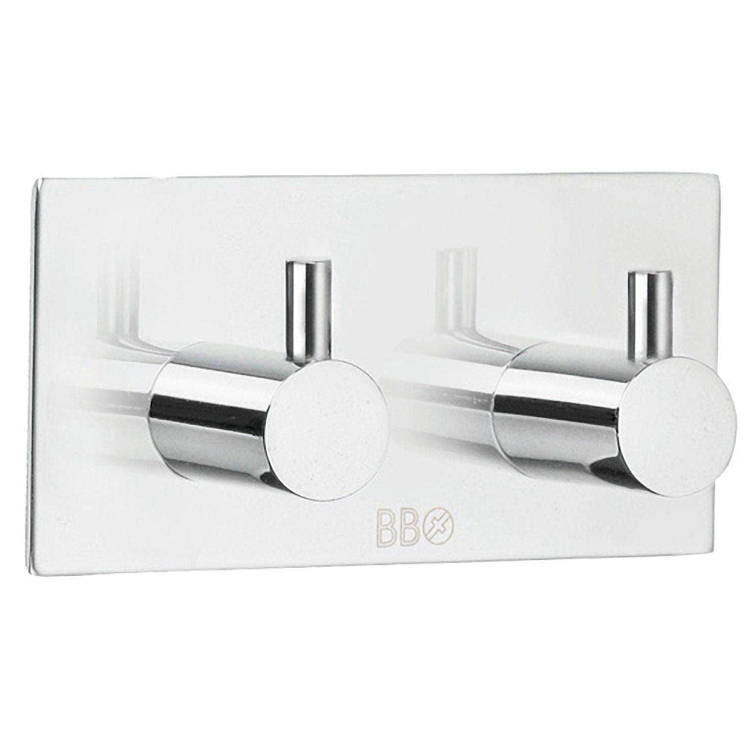 Beslagsboden Dobbel Krok 1106 - selvklebende Krom Beslagsboden Knagger SM-BK1106