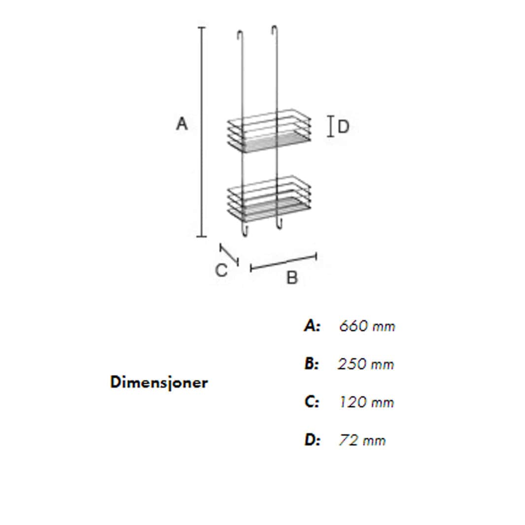 Beslagsboden Dusjkurv 1210 2 Plan Beslagsboden Dusjhylle