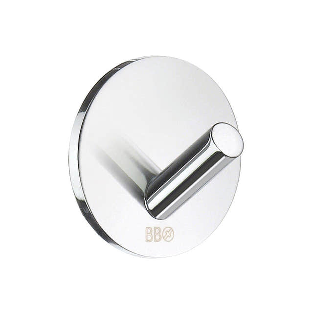 Beslagsboden Enkel Krok 1080/4 - selvklebende Krom Beslagsboden Knagger SM-BK1080/4