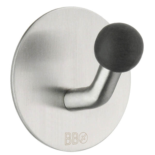 Beslagsboden Enkel Krok 1084 - selvklebende Matt krom Beslagsboden Knagger SM-B1084