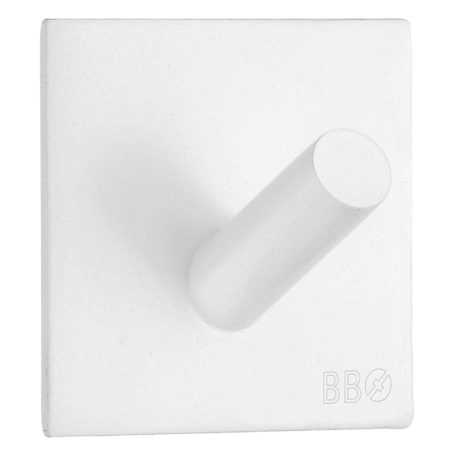 Beslagsboden Enkel Krok 1092 - selvklebende Hvit Beslagsboden Knagger SM-BX1092