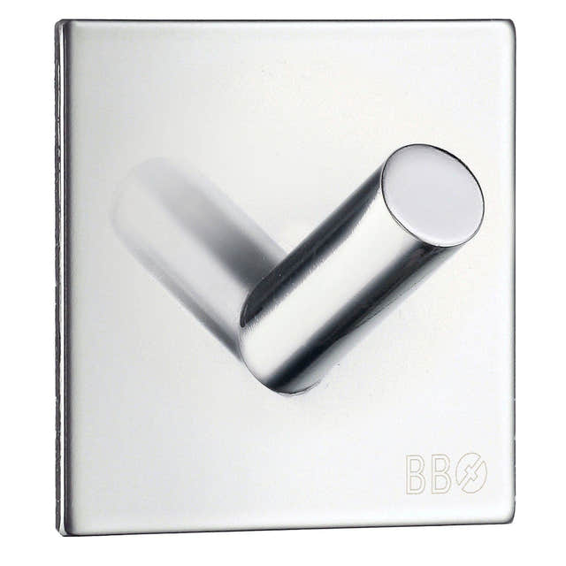 Beslagsboden Enkel Krok 1092 - selvklebende Krom Beslagsboden Knagger SM-BK1092