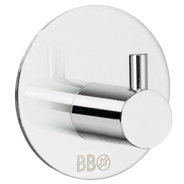 Beslagsboden Enkel Krok 1101 - selvklebende Krom Beslagsboden Knagger SM-BK1101