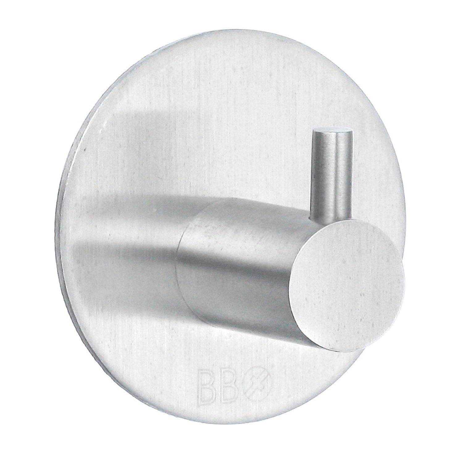Beslagsboden Enkel Krok 1101 - selvklebende Matt krom Beslagsboden Knagger SM-B1101