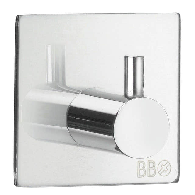 Beslagsboden Enkel Krok 1105 - selvklebende Krom Beslagsboden Knagger SM-BK1105