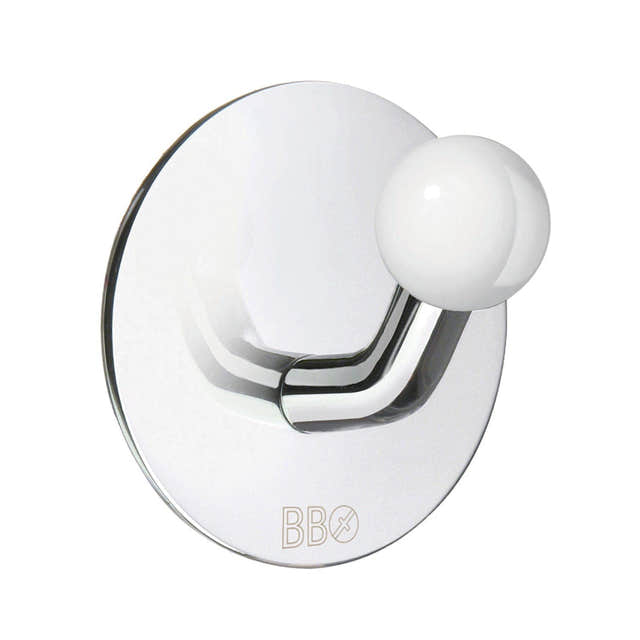 Beslagsboden Enkel Krok BK1085 Krom Beslagsboden Knagger SM-BK1085
