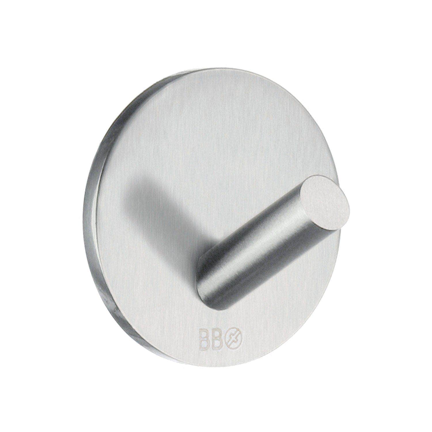 Beslagsboden Krok 1080 - selvklebende Matt krom Beslagsboden Knagger SM-B1080