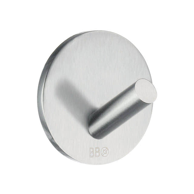 Beslagsboden Krok 1080 - selvklebende Matt krom Beslagsboden Knagger SM-B1080