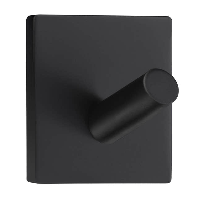 Beslagsboden Krok B1082 - selvklebende Svart matt Beslagsboden Knagger SM-BB1082