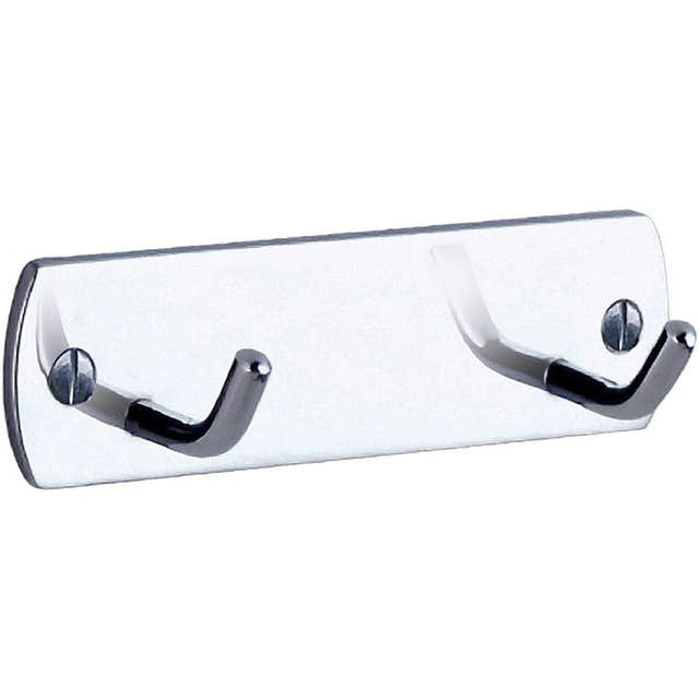 Beslagsboden Krok Dobbel B456 Krom Beslagsboden Knagger SM-B456K