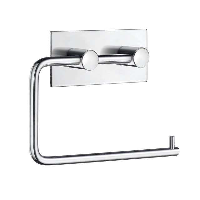 Beslagsboden Toalettpapirholder 1098 - selvklebende Krom Beslagsboden Toalettrullholder SM-BK1098