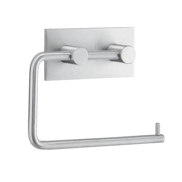 Beslagsboden Toalettpapirholder 1098 - selvklebende Matt krom Beslagsboden Toalettrullholder SM-B1098