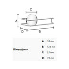 Beslagsboden Puck 3411 Toalettrullholder selvklebende
