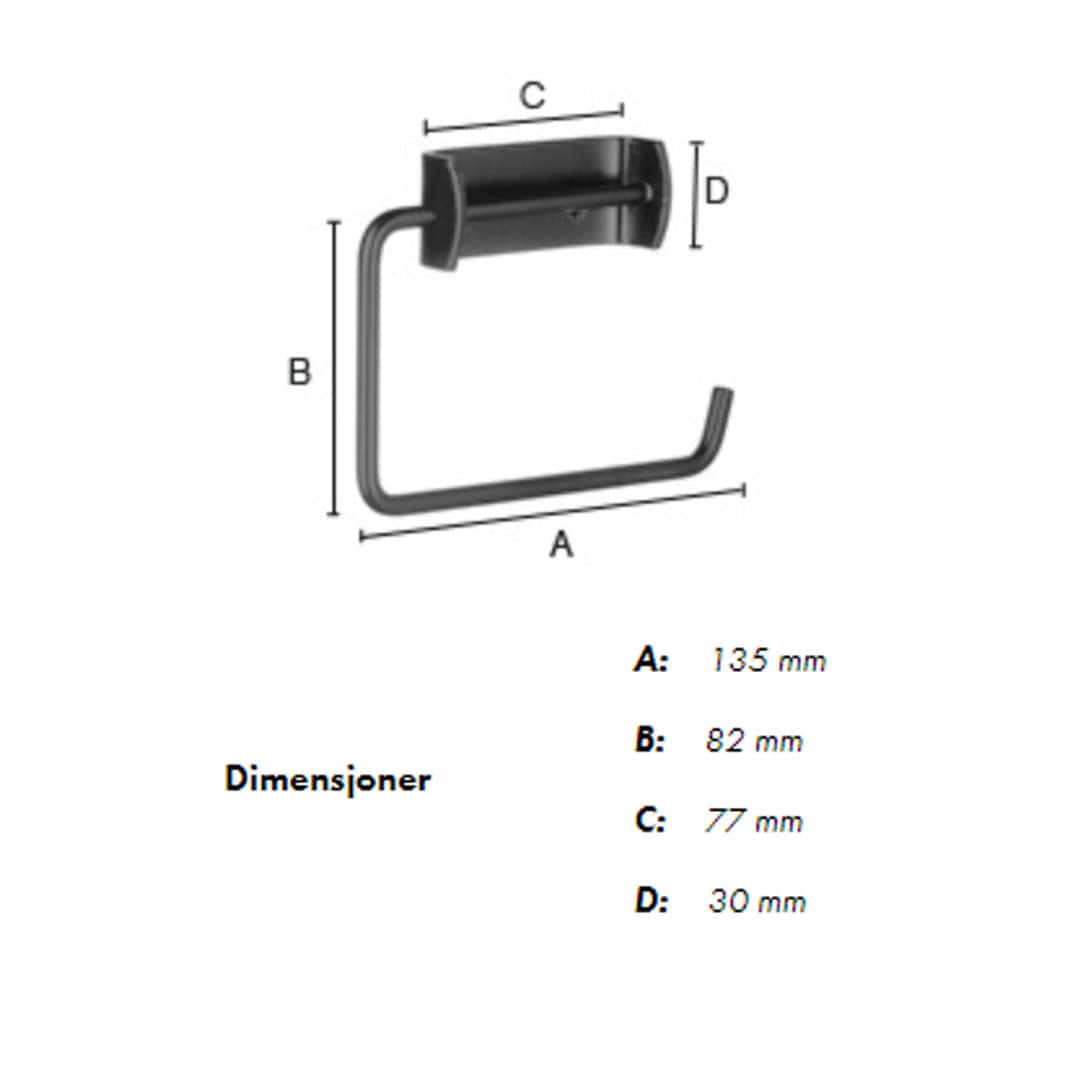 Beslagsboden Toalettpapirholder B441 Beslagsboden Toalettrullholder
