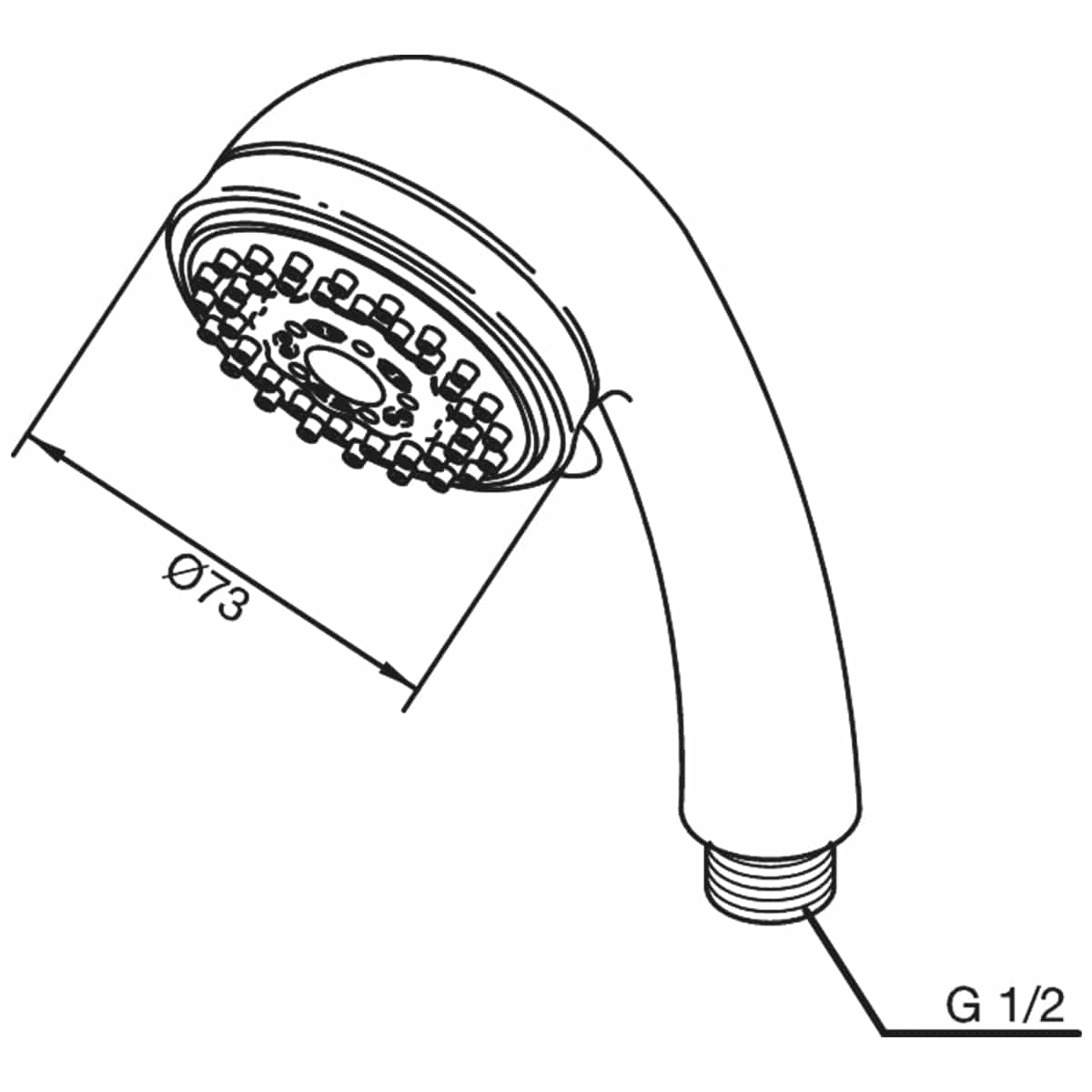 Damixa Pluss Dusjhode Krom Damixa Dusjhode KO-7656200