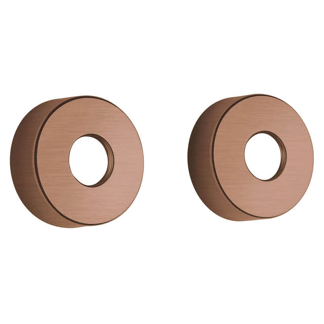 Damixa Rosetter Ø70-75mm Børstet kobber / 70mm Damixa Tilbehør blandebatteri KO-1364387