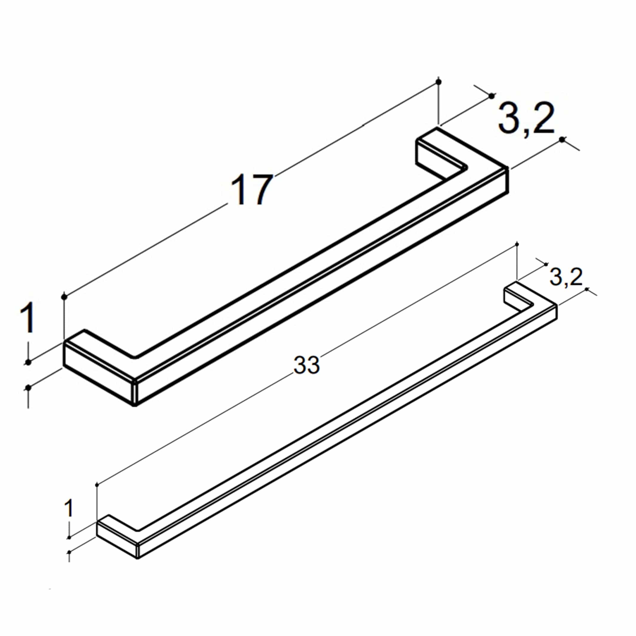 Dansani Grep Base L170-330mm CC160-320mm Dansani Knotter og håndtak