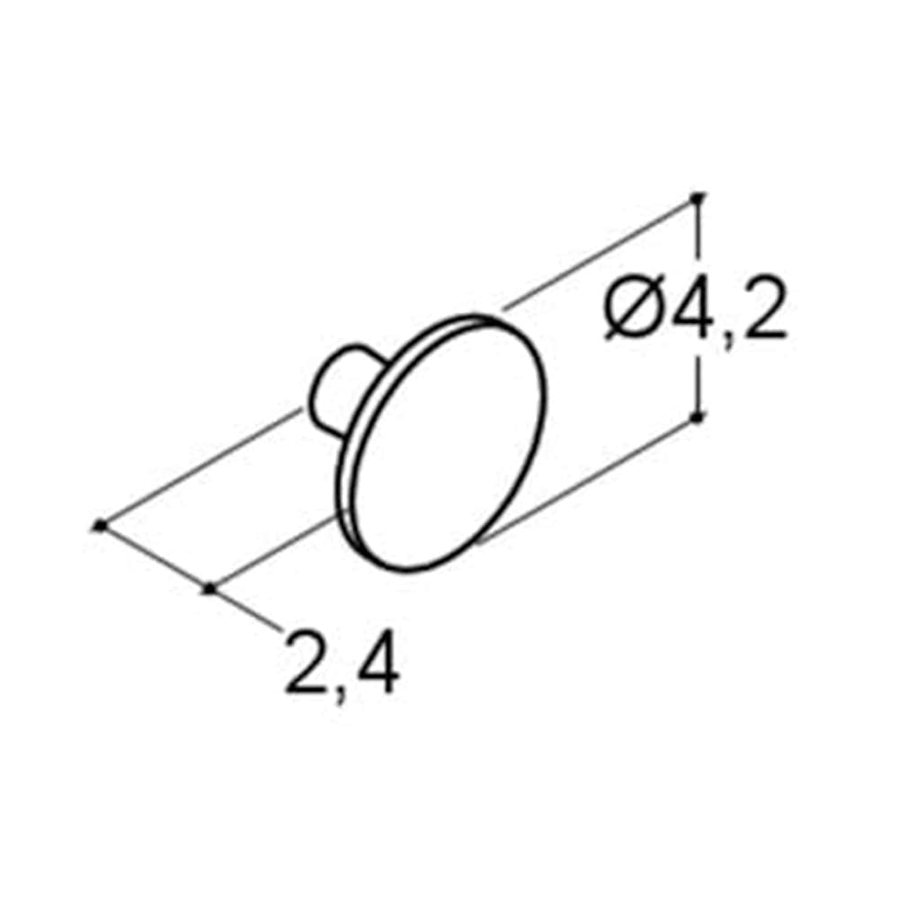 Dansani Grep Button Ø42mm Dansani Knotter og håndtak